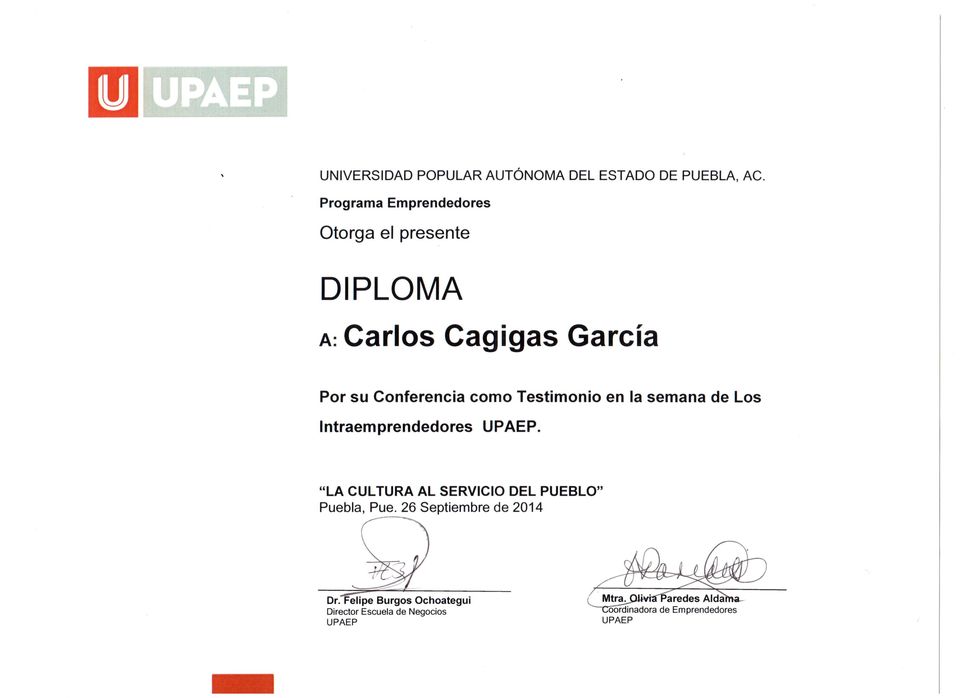 Reconocimiento 5 a Carlos Cagigas
